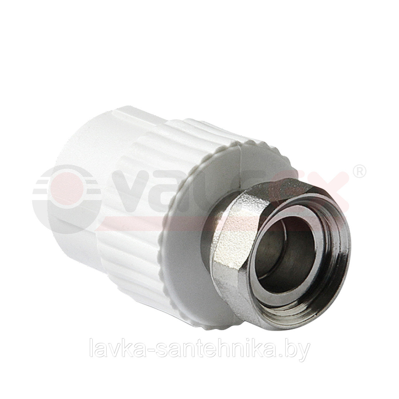 Соединение разборное (американка) 25 мм x 3/4" с накидной гайкой Valfex (цвет: серый)