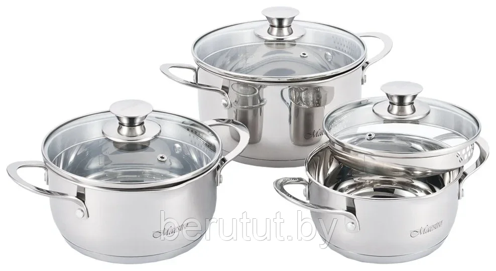 Набор кастрюль Maestro MR-3510-6L (1.6л/2л/3л)