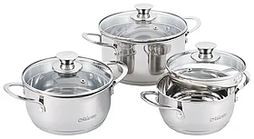 Набор кастрюль Maestro MR-3510-6L (1.6л/2л/3л)