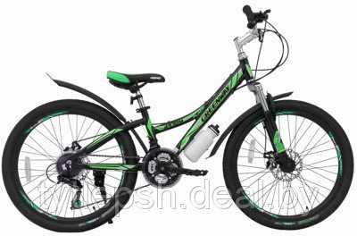 Велосипед Greenway 4930M (2018) 24" D зелено/черный - фото 1 - id-p177171557