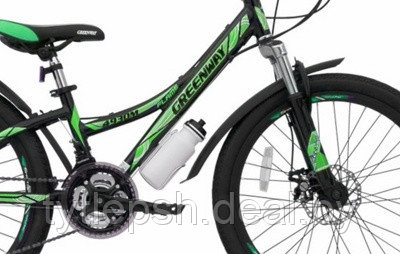 Велосипед Greenway 4930M (2018) 24" D зелено/черный - фото 2 - id-p177171557