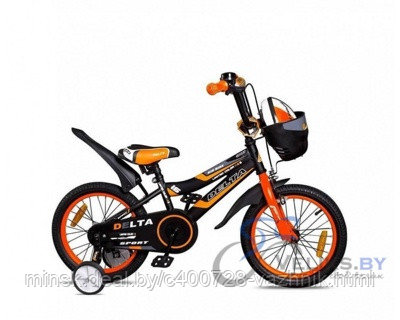 Велосипед детский Delta Sport 16 New (черный/красный) 1 + шлем - фото 2 - id-p129067415