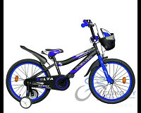 Велосипед детский Delta Sport 20 New (черный/синий) + шлем