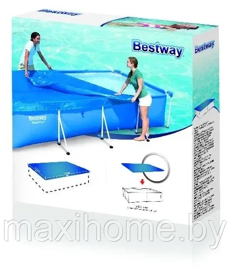 58103 Тент для каркасного бассейна Bestway 220 * 150 см - фото 3 - id-p177172270