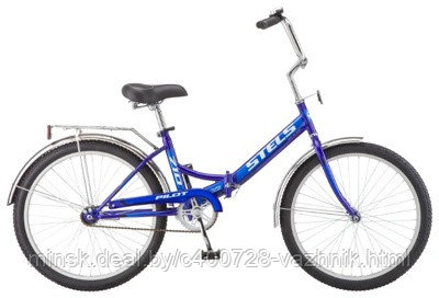 Велосипед складной Stels Pilot 710 24 Z010 2020 (синий) гарантия БЕСПЛАТНАЯ ДОСТАВКА - фото 1 - id-p177171964