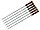 Набор кованых шампуров с деревянной ручкой (10шт по 68см), фото 2