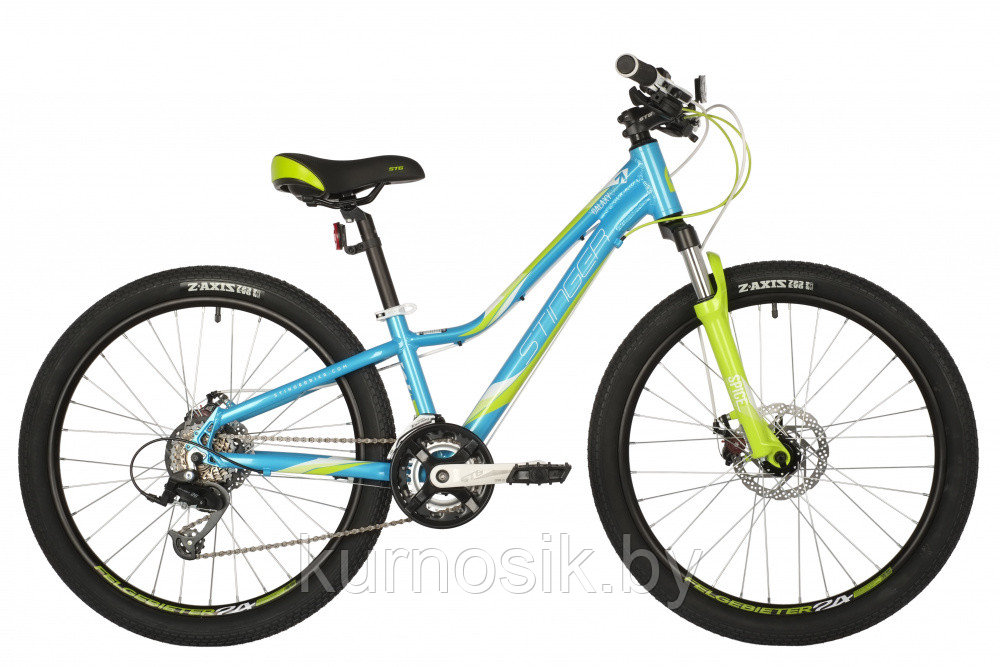 Подростковый велосипед STINGER GALAXY EVO 24" (2021) синий - фото 1 - id-p177175379