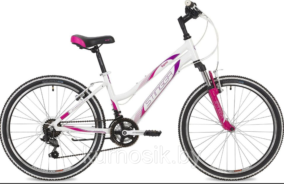 Подростковый велосипед STINGER Laguna 24 фиолетовый - фото 2 - id-p177175636