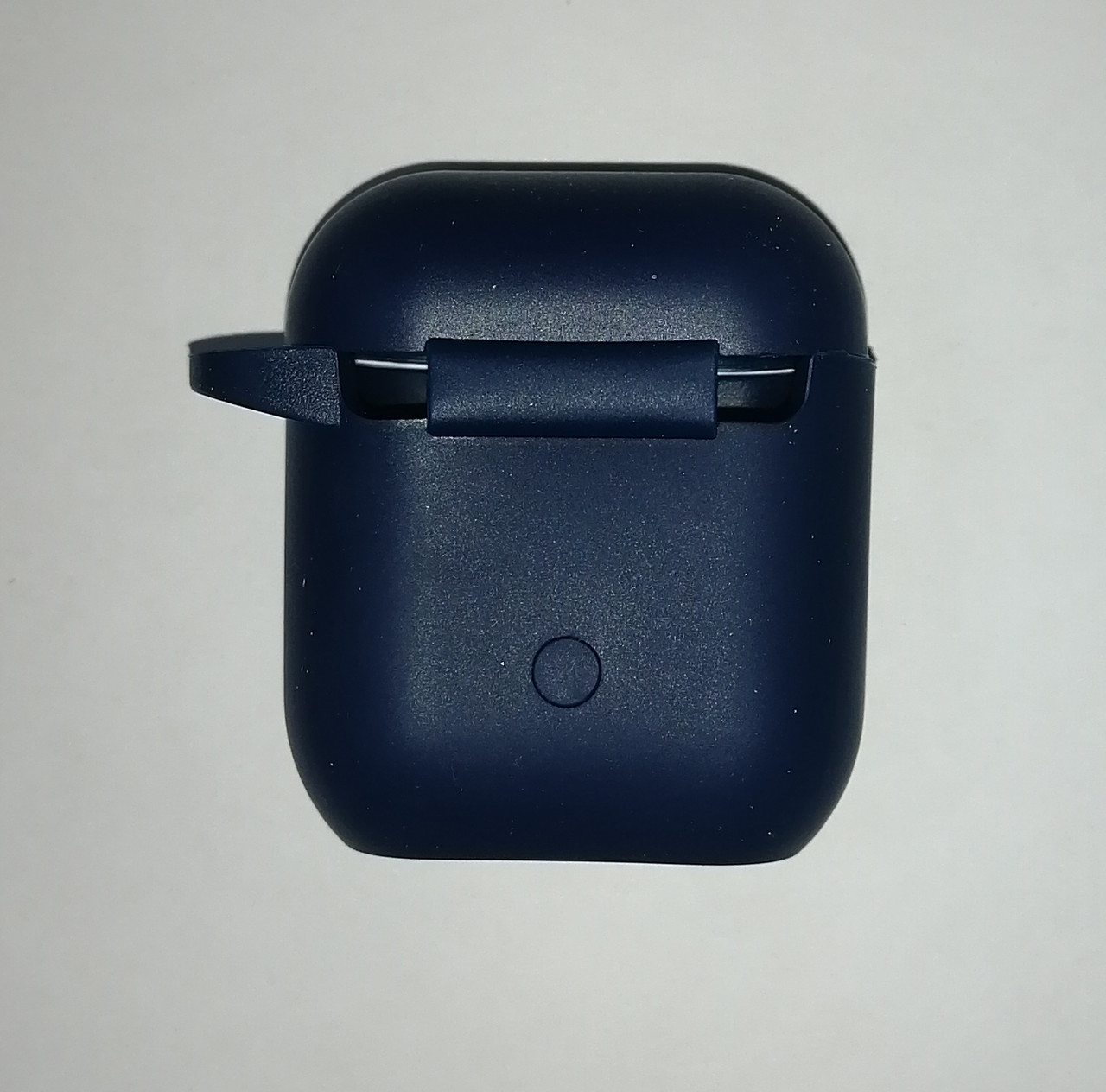 Чехол для Apple Airpods 1 / 2 Silicon case (темно-синий)