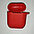 Чехол для Apple Airpods 1 / 2 Silicon case (красный), фото 2