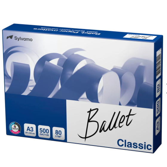 Офисная бумага бумага Ballet Classic ColorLok A4, класс "B" 80 г/м2 500 л
