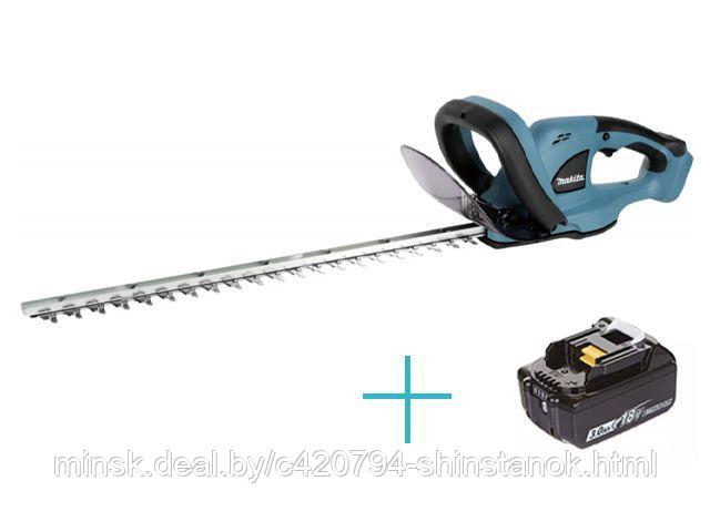 Аккум. кусторез MAKITA DUH 523 Z + АКЦИЯ (1 аккумулятор) (18.0 В, 1 акк. 3.0 Ач, длина ножа 520 мм, шаг ножа: