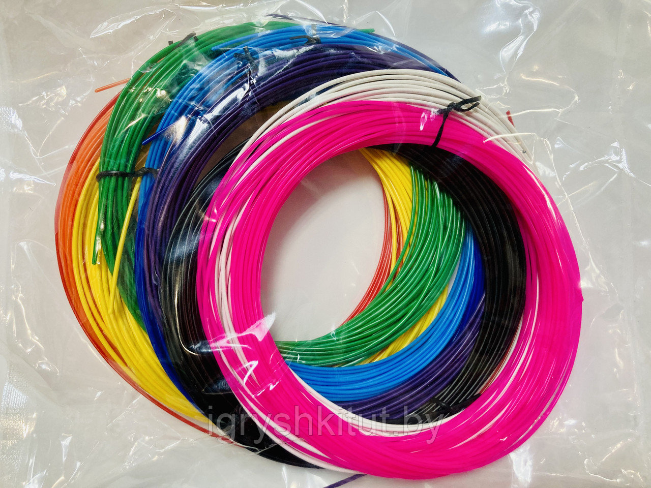 Набор PLA пластика для 3D ручки, 100 метров  (10 цветов ),в ассортименте