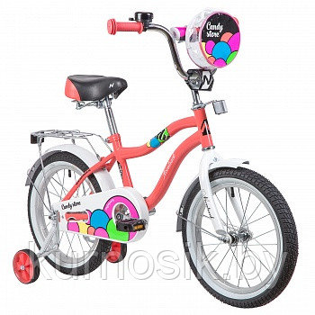 Детский велосипед Novatrack Candy 16" коралловый - фото 2 - id-p122162103