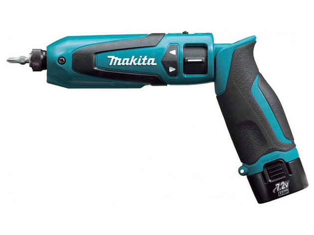 Аккум. шуруповерт MAKITA TD 022 DSE в сумке+ аксессуары (7.2 В, 2 акк., 1.0 А/ч Li-Ion, 1 скор., 25 Нм, шурупы, фото 2