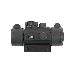 Коллиматорный прицел Red Dot 1x40RD закрытого типа на Weaver с крышкой