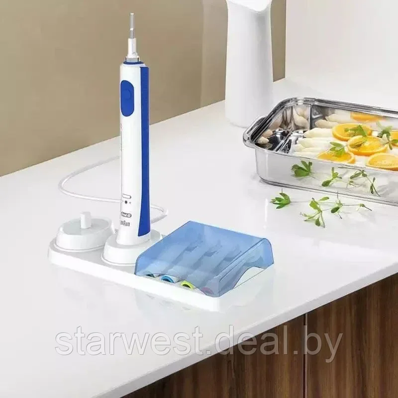 Oral-B Braun Подставка / станция / контейнер для хранения 4-х насадок и 2-х электрических зубных щеток - фото 9 - id-p177226733