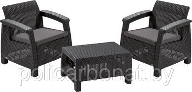 Комплект мебели Corfu Weekend Set, коричневый - фото 1 - id-p177228455