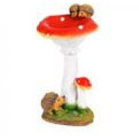 Фигура садовая гриб-мухомор с ежами, арт. фп-96, 38 см