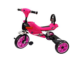 Детский трехколесный велосипед свет, музыка розовый