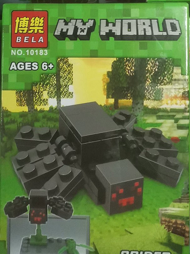 Мини фигурка майнкрафт (MineCraft) минифигурка паук spider детский конструктор bela 10183 аналог Лего (Lego) - фото 1 - id-p177237313