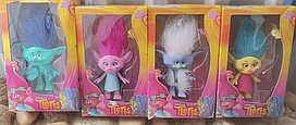 Игровой набор из 4 фигурок героев "Тролли" Trolls 17 см