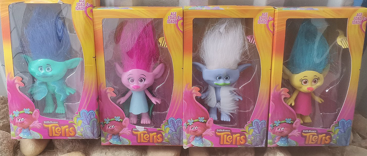 Игровой набор из 4 фигурок героев "Тролли" Trolls 17 см - фото 1 - id-p177237458