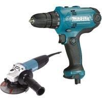 Наборы электроинструментов Makita DK0121 (шуруповерт, болгарка)