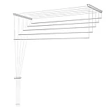 Сушилка для белья потолочная Лиана люкс 1.8м, фото 2