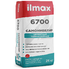 Самонивелир тонкослойный ilmax 6700 cemplan 25 кг.