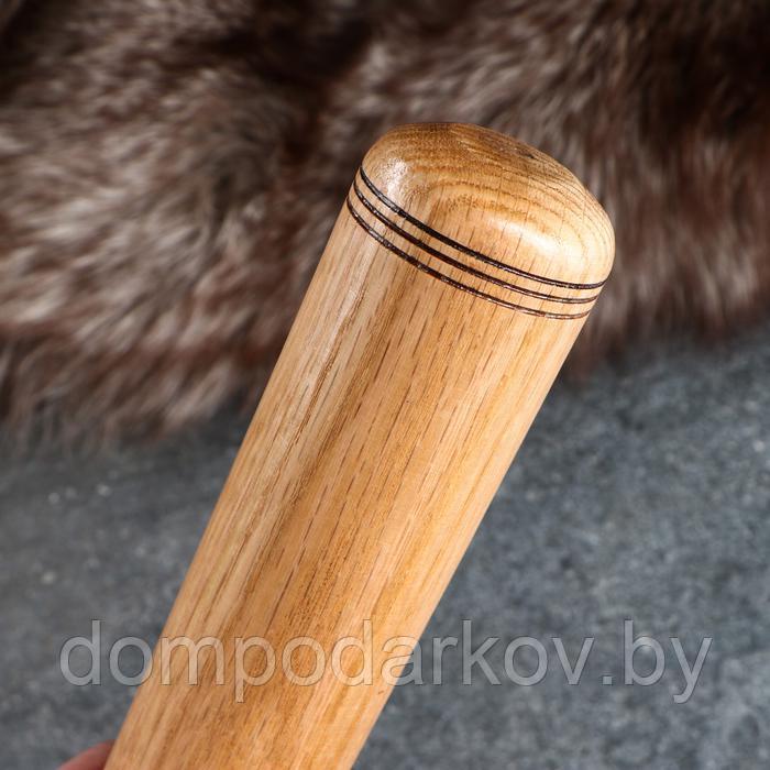 Бита деревянная сувенирная, лакированная, 50 см, массив дуба - фото 3 - id-p177269721