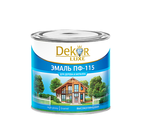 Эмаль ПФ-115 DEKOR бежевая 1.8 кг., фото 2