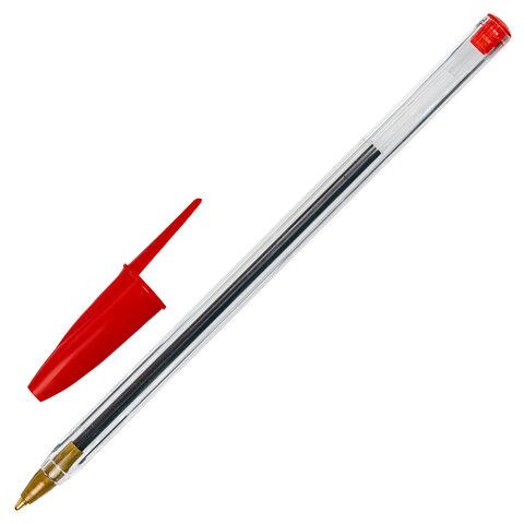 Ручка шариковая STAFF "Basic BP-01" красная - фото 1 - id-p177270635