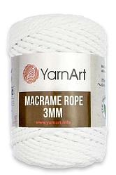 Хлопковый шпагат YarnaArt Macrame Rope 3 мм /веревка макраме