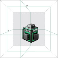 Лазерный нивелир ADA Instruments Cube 3-360 Green Basic Edition А00560 - фото 2 - id-p177276691