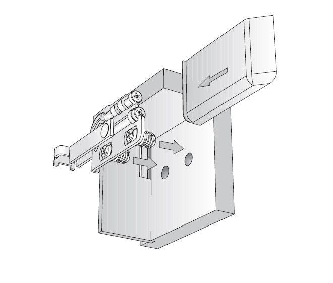 Мебельный навес Scarpi-4 на саморезах (комплект), покрытие никель - фото 2 - id-p177279236