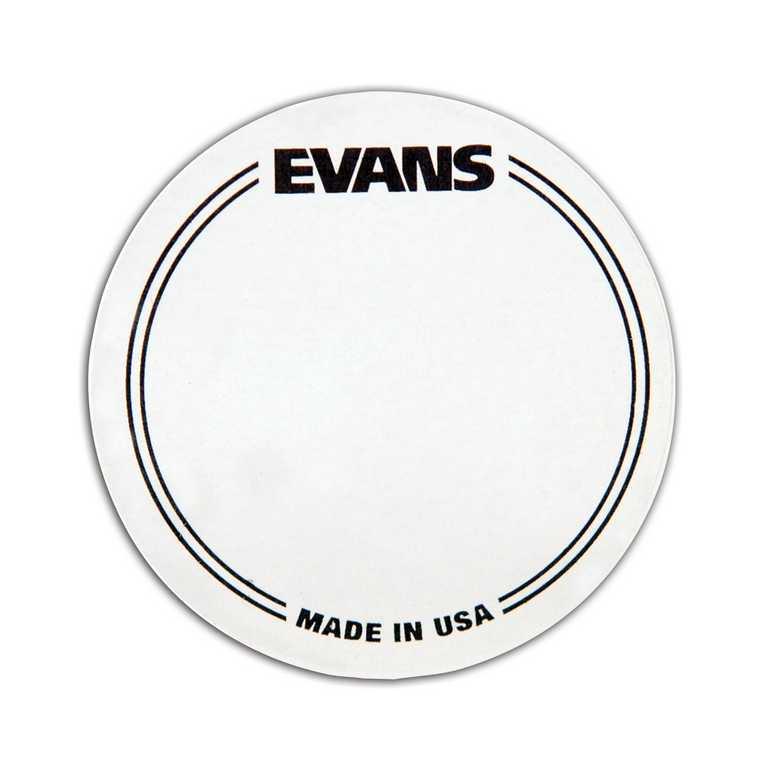 Evans EQPC1 EQ Наклейка на рабочий пластик бас-барабана, прозрачная, одиночная педаль