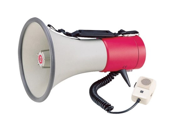SHOW ER-56S - мегафон 25 Вт, выносной микрофон, сирена, пластик - фото 1 - id-p177279651