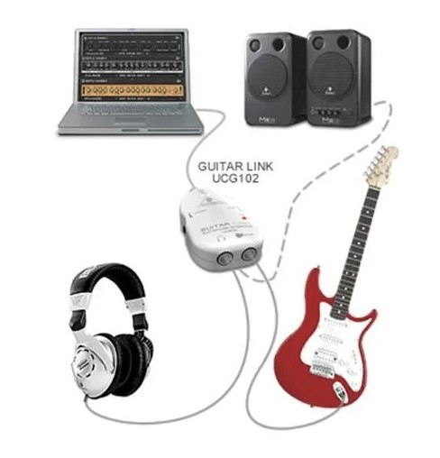 BEHRINGER UCG102 - аудиоинтерфейс USB, позволяющий подключить гитару к компьютеру - фото 2 - id-p177279867