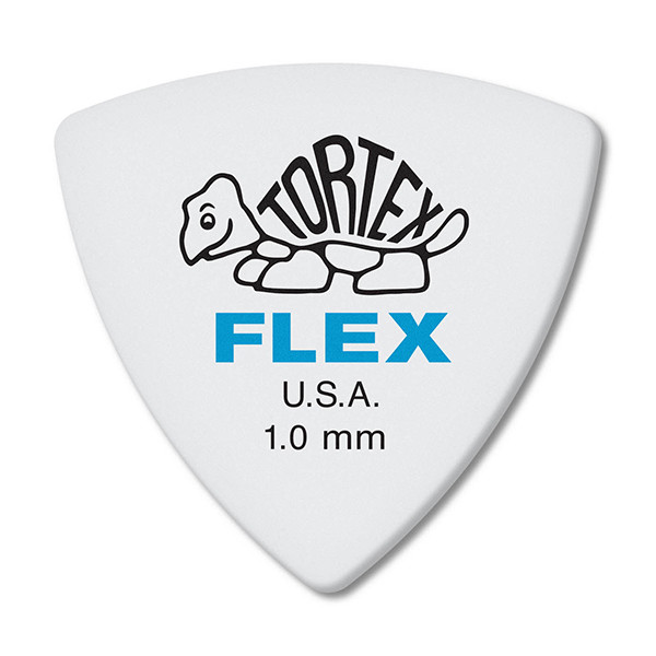 Dunlop 456P1.0 Tortex Flex Медиаторы, толщина 1,00мм, треугольные
