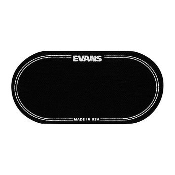 Evans EQPB2 EQ Наклейка на рабочий пластик бас-барабана, черная, двойная педаль