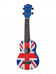 Mirra UK-300-21-YG Укулеле сопрано, с рисунком Union Jack
