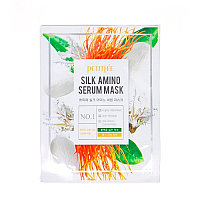 Тканевая маска с протеинами шелка PETITFEE Silk Amino Serum Mask - 30 мл