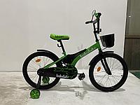 Детский велосипед Bibibike 20" M20-3G для мальчиков корзина, звонок, зеркало