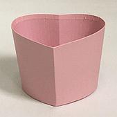 Коробка "Открытое сердце", высота 10 см, розовый