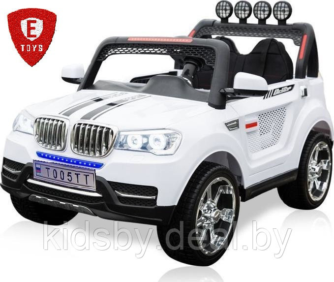 Детский электромобиль Electric Toys BMW X5 Lux 12V (белый) 4WD
