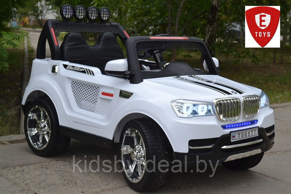 Детский электромобиль Electric Toys BMW X5 Lux 12V (белый) 4WD - фото 3 - id-p177287047