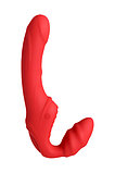 Безремневой страпон Black & Red by TOYFA с вибрацией, красный, 35 см, фото 5