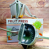 Ручной пресс/соковыжималка (Орехокол) Fruit Press для фруктов и ягод (Размер L 11х9х9 см), фото 6