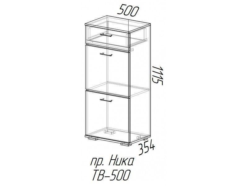 Тумба для обуви Ника ТВ500 венге/лоредо - МебельЭра - фото 2 - id-p177296519